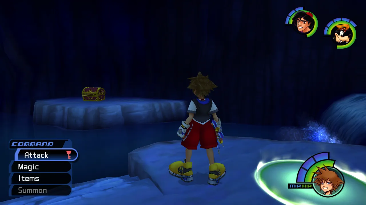 Agrabah Cave of Wonders Dark Chamber Near Save Chest